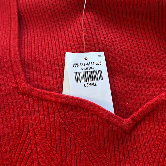 Abercrombie & Fitch Long-Sleeve Corset Mini Sweater Dress Size XS - Picture 9 of 11